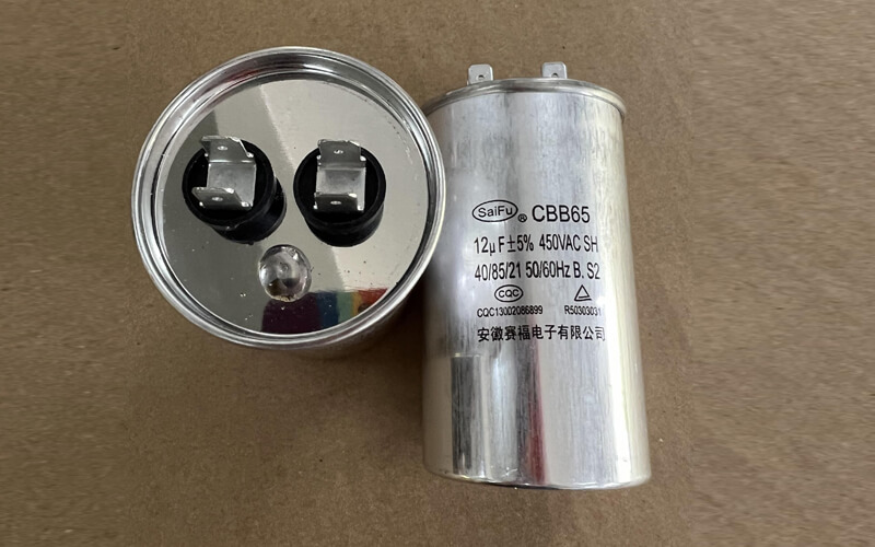 Condensador de motor CBB65 AC 1UF-120UF con 2 2 pines