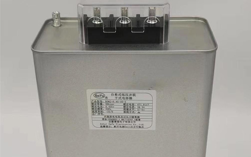 Condensador de potencia autocurable trifásico tipo cuadrado